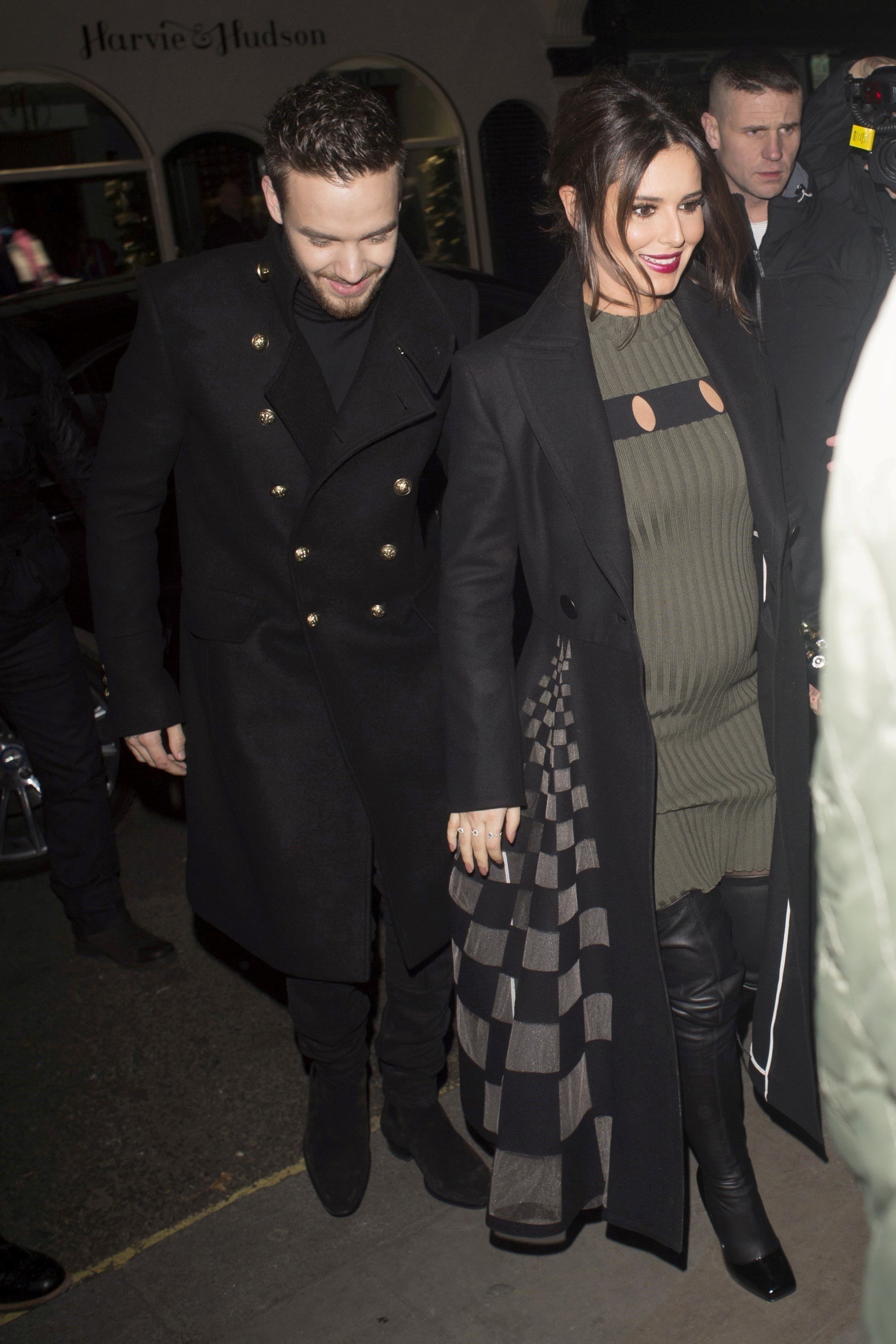 Expectant parents Cheryl and Liam Payne arrive at Fayre of St James (AKM-GSI)