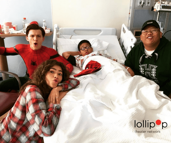 tom-holland-visita-hospital-homem-aranha-zendaya