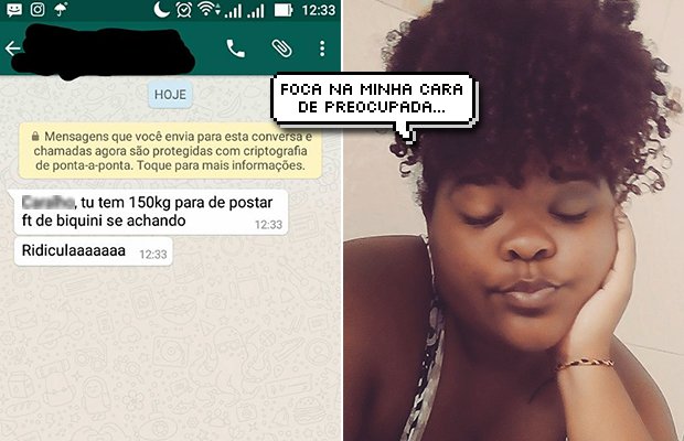 'O problema é eu ser gorda e estar muito bem com isso'