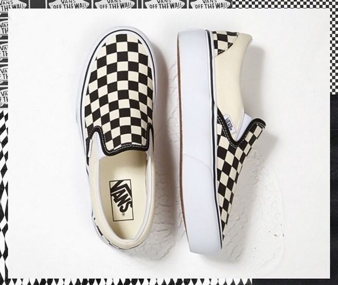 vans slip on flatform