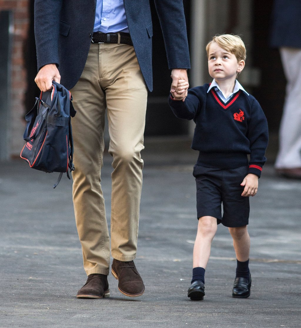 Principe George no primeiro dia de aula