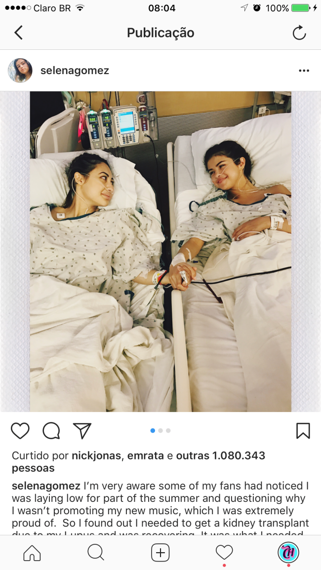 Selena Gomez - Lúpus - Transplante de rim Selena Gomez - Lúpus - Transplante de rim