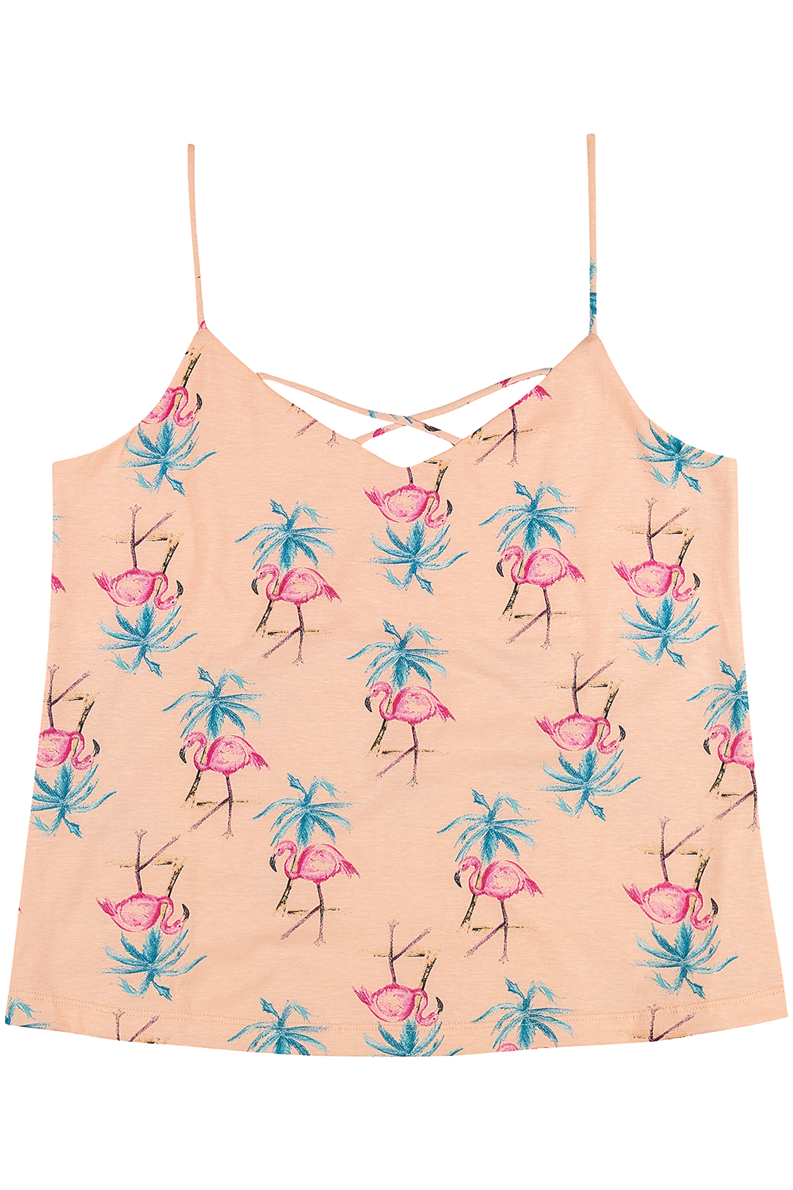 Blusinha Flamingos Peach_Young Class CAPRICHO