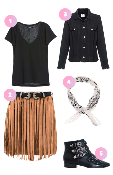 Look de Festa Junina: franjas combinam muito com o clima junino Look de Festa Junina: franjas combinam muito com o clima junino