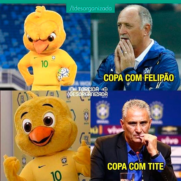 Meme Canarinho Pistola e Tite