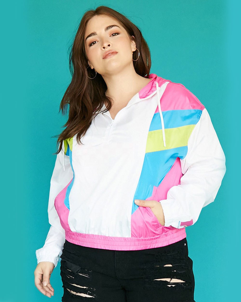 agasalho-nylon-tendencia-anos-80-forever-21 Agasalho de nylon na nova coleção da Forever 21.