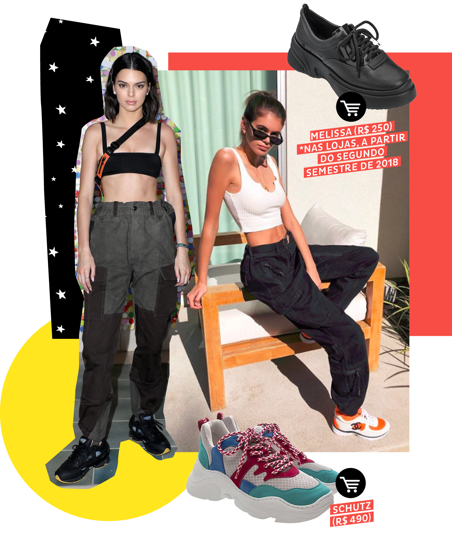 dad-sneaker-como-usar-onde-comprar Kendall Jenner usando dad sneakers no street style. Dicas de como usar e onde comprar