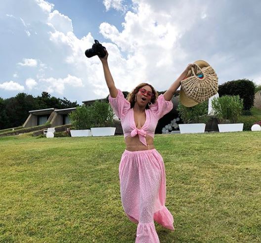 beyonce-look-aniversário Beyoncé bem plena comemorando seus 37 anos.