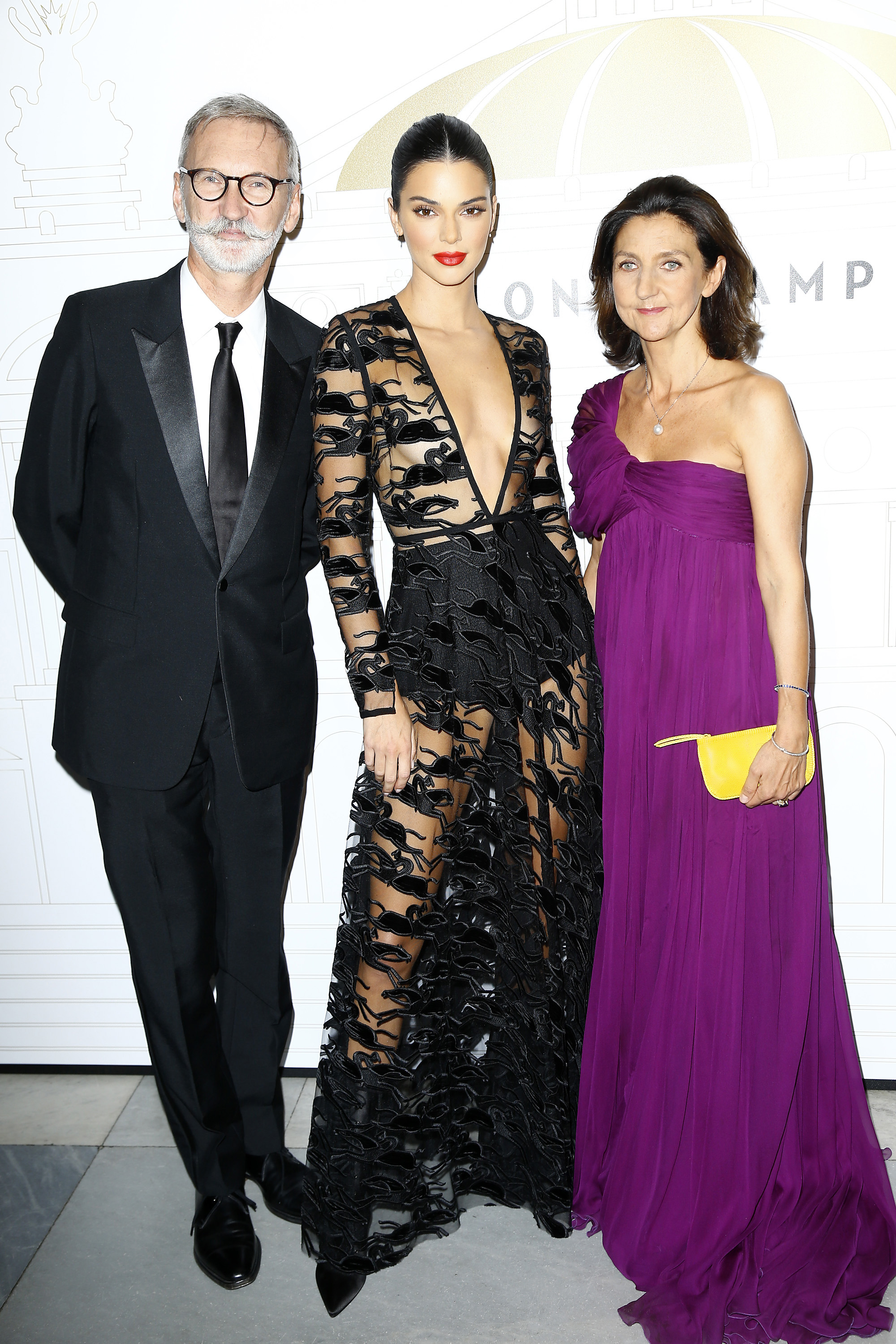 Longchamp 70th Anniversary Celebration – Arrivals Kendall Jenner no evento de comemoração dos 70 anos da Longchamp, em Paris.