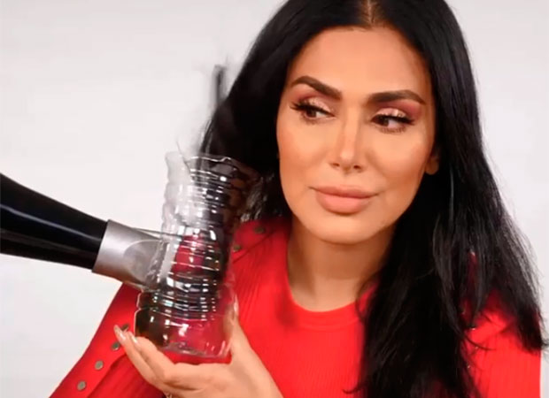 huda-kattan-enrola-cabelo-garrafa-plastico-secador huda-kattan-enrola-cabelo-garrafa-plastico-secador