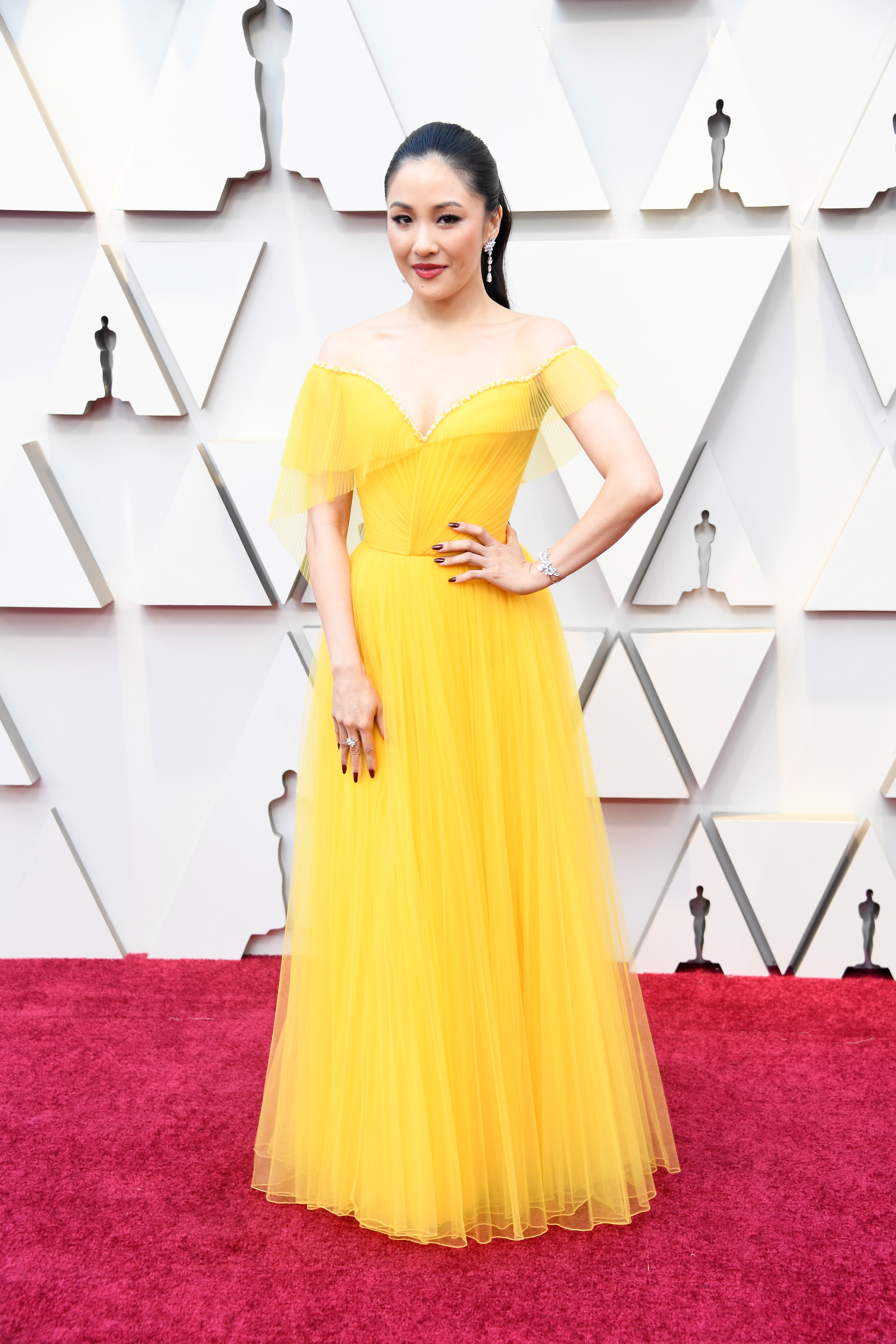 constance-wu-red-carpet-oscar-2019 Constance Wu no Oscar 2019.