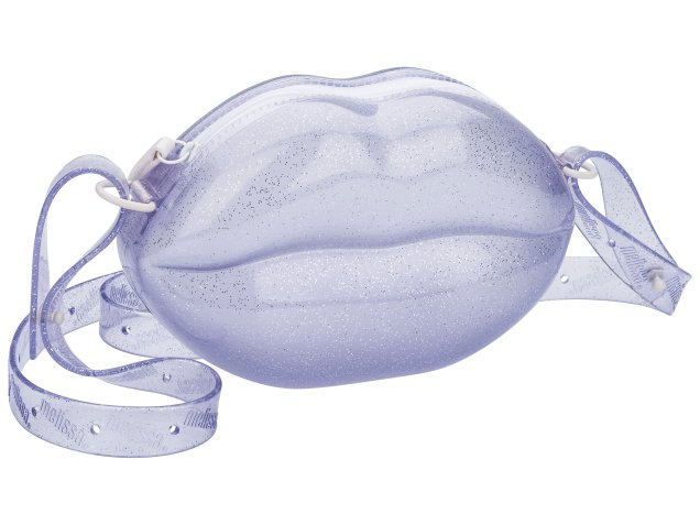 Melissa Lip Bag transparente (R$ 150*). Melissa Lip Bag transparente (R$ 150*).