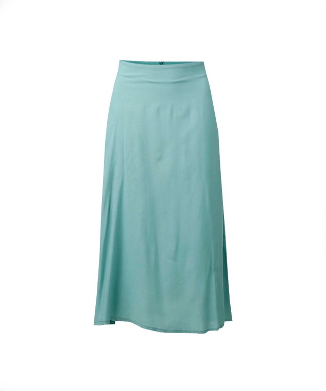 Saia verde (R$ 99,99*). Saia verde (R$ 99,99*).