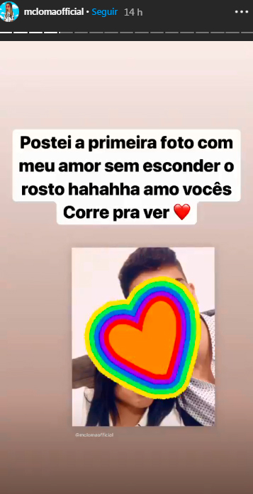 MC Loma posta foto com o namorado nas redes