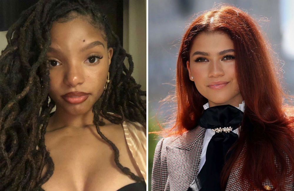 halle-bailey-zendaya-ariel-a-pequena-sereia