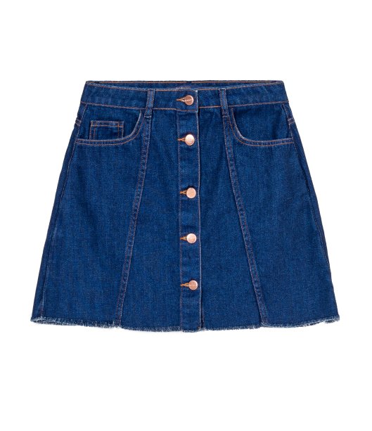 Saia de botões Renner (R$ 89,90*). Saia de botões Renner (R$ 89,90*).