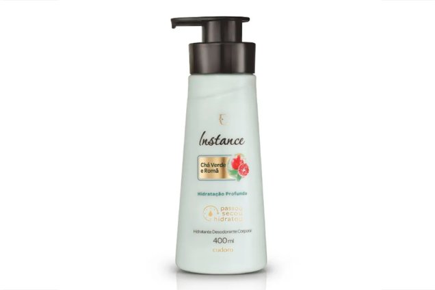 Hidratante Desodorante Corporal Chá-Verde e Romã Instance, Eudora (R$ 36,99*) Hidratante Desodorante Corporal Chá-Verde e Romã Instance, Eudora (R$ 36,99*)