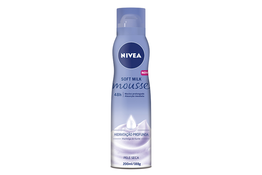 Nivea Soft Milk Mousse, Nivea (R$ 23,90*) Nivea Soft Milk Mousse, Nivea (R$ 23,90*)