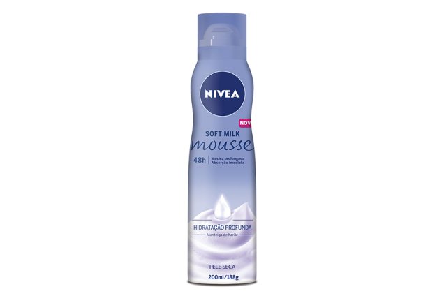 Nivea Soft Milk Mousse, Nivea (R$ 23,90*) Nivea Soft Milk Mousse, Nivea (R$ 23,90*)