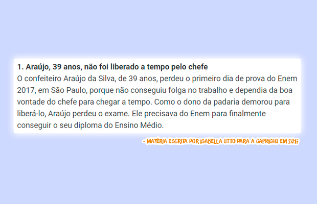 Mais um ano em que o “show dos atrasados” do Enem felizmente decepciona
