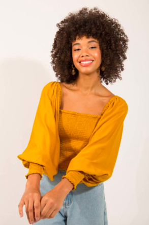 Blusa com mangas bufantes da Use Bris (R$ 148*) Blusa com mangas bufantes da Use Bris (R$ 148*)