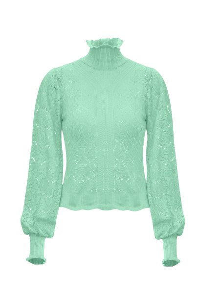 Blusa com manga bufante da Galeria Tricot (R$ 375,00*) Blusa com manga bufante da Galeria Tricot (R$ 375,00*)