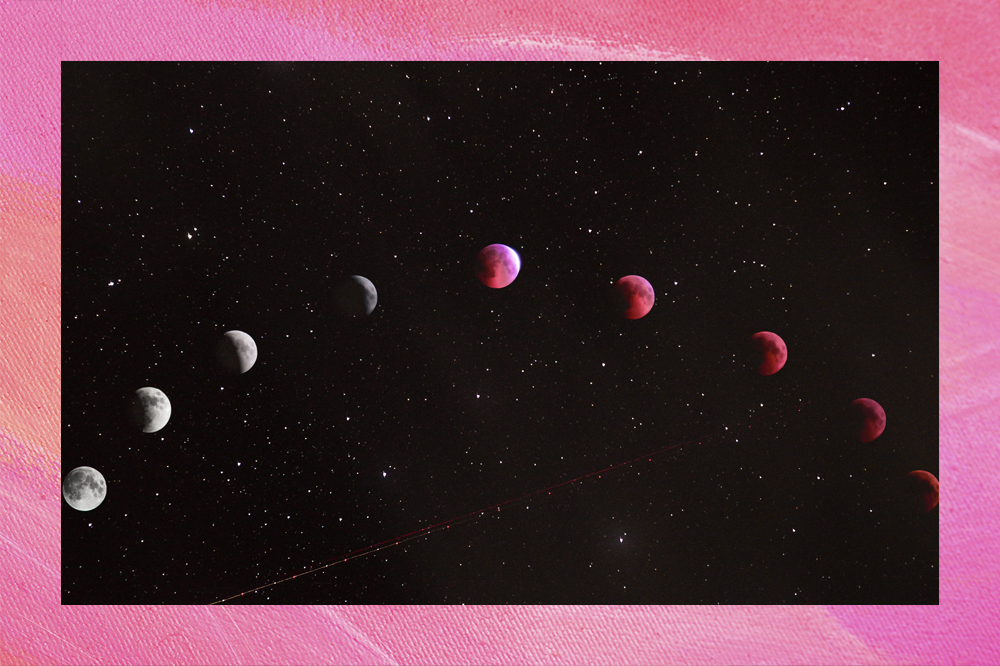 ilustração das várias fases da lua horoscopo