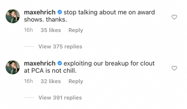 max-ehrich-demi-lovato-instagram-comments-1605903887