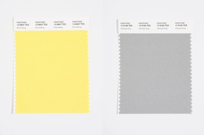 Pantone cor do ano 2021 Ultimate Gray e o Illuminating