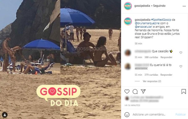 enzo-celulari-e-bruna-marquezine Bruna Marquezine e Enzo Celulari são fotografados na praia