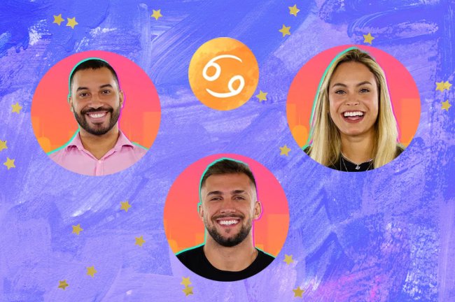 Gilberto, Arthur e Sarah são do signo de Câncer