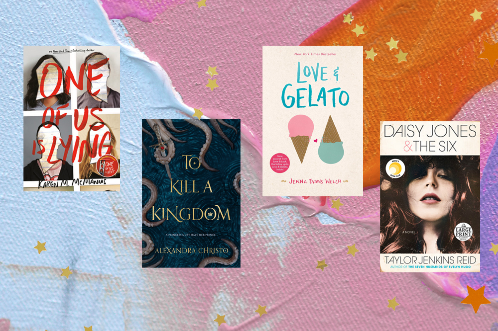 livros em ingles One Of Us is Lying, To Kill A Kingdom, Love and Gelato, Daisy Jones & The Six