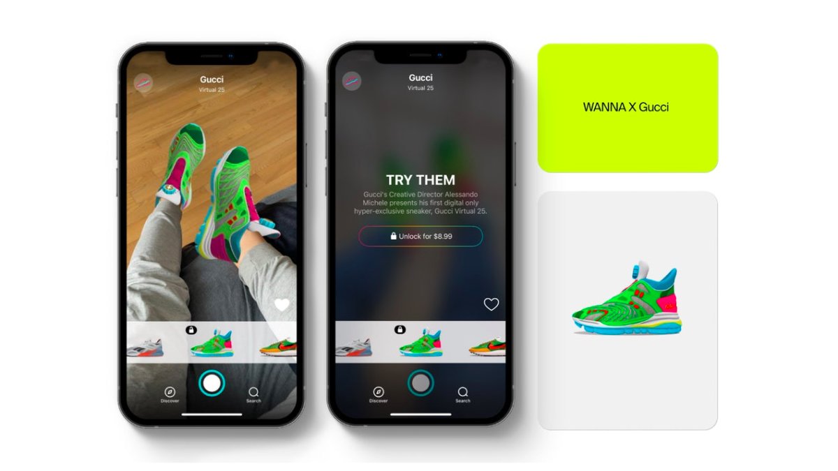 tenis-digital-gucci-wanna-kicks Tênis digital da Gucci x Wanna Kicks