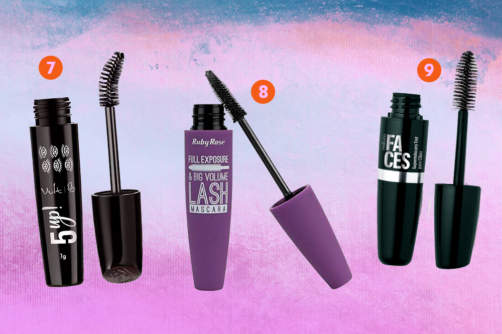 mascara-de-cilios-03 Montagem com três opções de máscara de cílios para compra