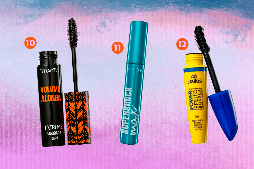mascara-de-cilios-04 Montagem com três opções de máscara de cílios para compra