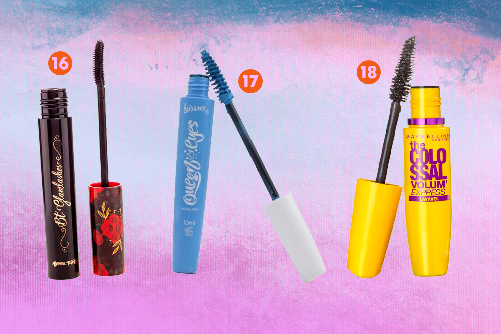 mascara-de-cilios-06 Montagem com três opções de máscara de cílios para compra