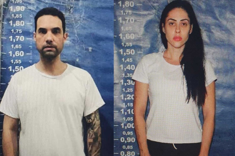 Dr. Jairinho e Monique, acusados de matar o menino Henry, posam em retrato policial