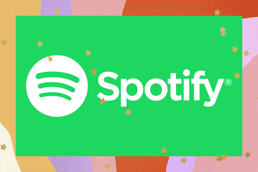 Logo do Spotify em fundo verde limão