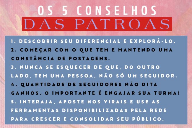 Como ganhar dinheiro com as redes sociais e viver da internet? Imagem mostrando conselhos de como se destacar na internet