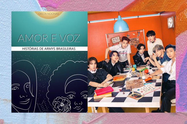 Montagem com a capa do livro 