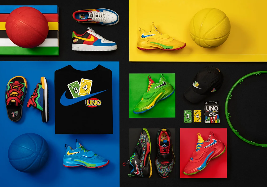 Peças da colaboração Nike x UNO