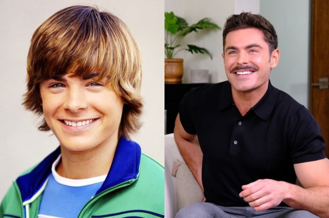 Zac Efron adolescente e adulto