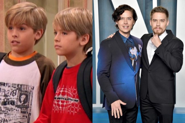 Cole e Dylan Sprouse crianças e adultos