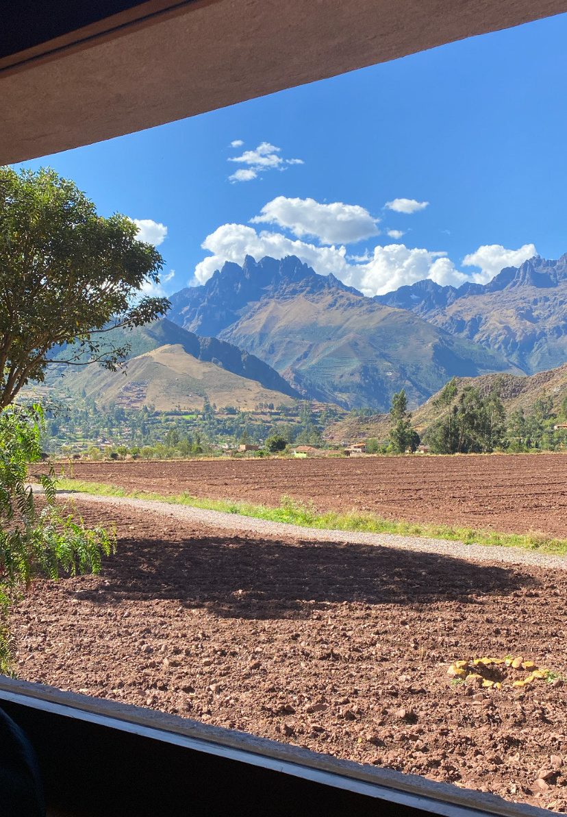 Vista do quarto do hotel Explora, no Vale Sagrado dos Incas, em Cusco, no Peru