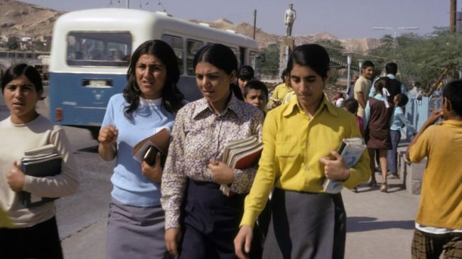 Mulheres estudantes no Irã, em 1970 Mulheres estudantes no Irã, em 1970