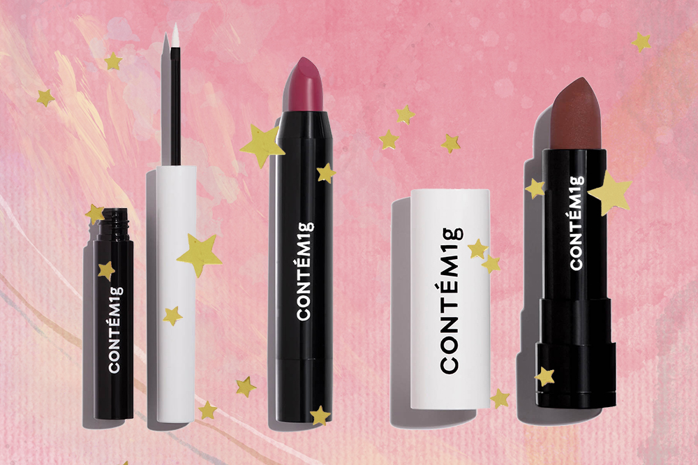 produtos-contem1g Produtos da Contém1g em montagem com fundo rosa