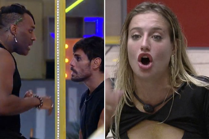 Fred Nicácio, Cara de Sapato e Bruna Griphao, do Big Brother Brasil 23