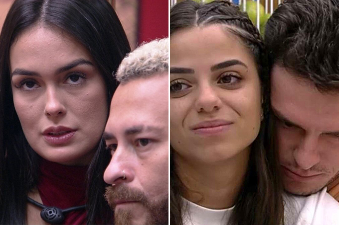 Larissa, Fred, Gustavo e Key Alves, do Big Brother Brasil 23