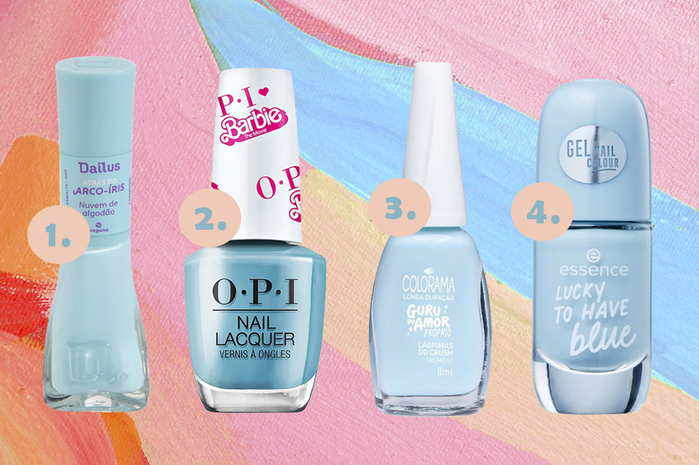 blueberry-milk-nails-esmalte-azul-01 Esmaltes azuis para criar as 'blueberry milk nails'
