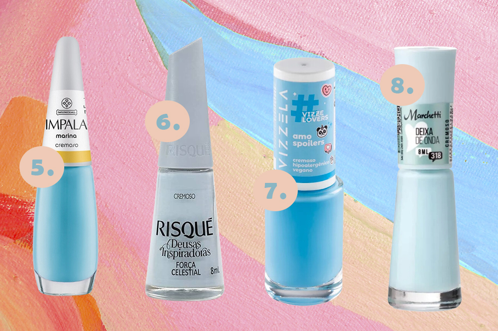 blueberry-milk-nails-esmalte-azul-02 Esmaltes azuis para criar as 'blueberry milk nails'